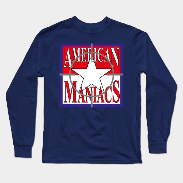 American Maniacs with Wayne Gale Long Sleeve T-Shirt by Meta Cortex